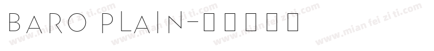 Baro Plain字体转换